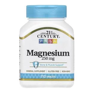 21st Century镁促进骨骼和肌肉健康防止骨质疏松膳食双重矿物质