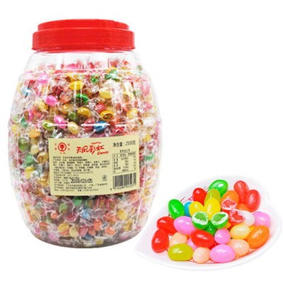 彩虹糖天凤罐装混合多彩儿童罐装