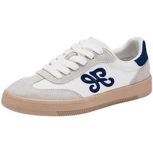 热风百搭德训鞋女款2025年冬季新款小白鞋运动休闲鞋板鞋女鞋子