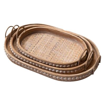 波西米亚藤编托盘优惠促销进口藤