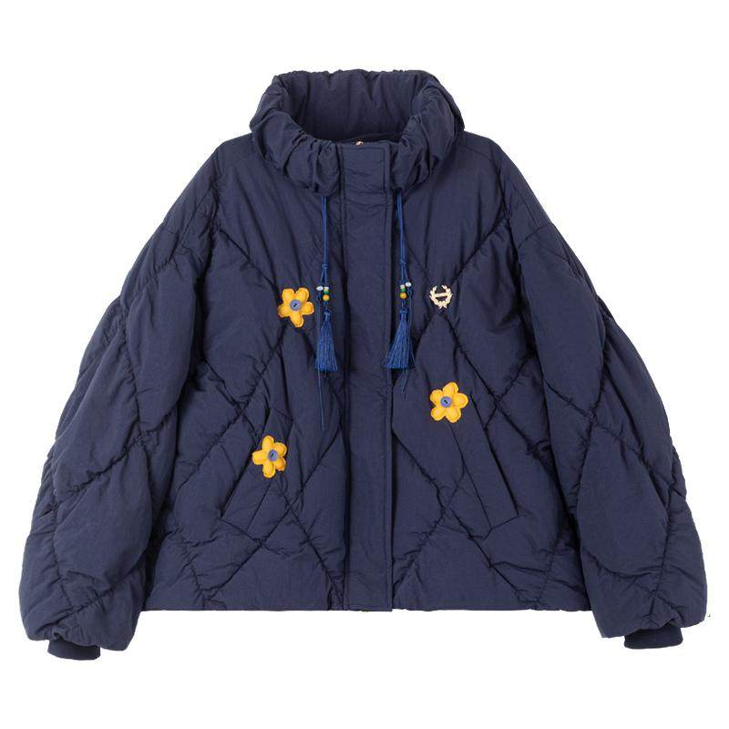 KEIKO复古甜心风绗缝保暖棉服