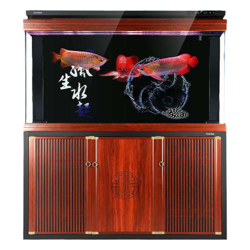 森森大型龙鱼缸超白客厅