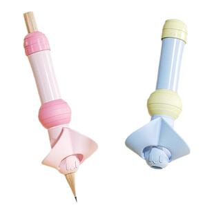 正姿铅笔延长器小蜜蜂握笔矫姿器儿童初学者控笔握笔器幼儿园小学生防勾腕矫正器写字姿势纠正器保护笔套笔帽