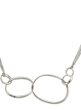 法式小众不对称优雅金属项链