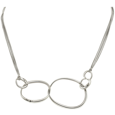 法式小众不对称优雅金属项链