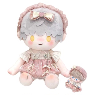馥郁巴黎小香风娃衣40cm坐姿棉花娃娃衣服女娃20cm裙子蕾丝公主风
