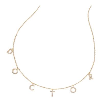 百搭叠戴精致字母锁骨链