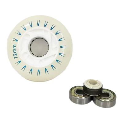 费斯Freestyle轮滑鞋发光闪光轮子七彩橡胶轮PU耐磨轮刷街高弹