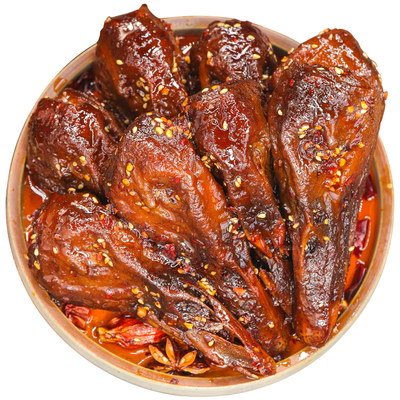 麻辣鸭头肉香四溢麻辣过瘾解馋爽