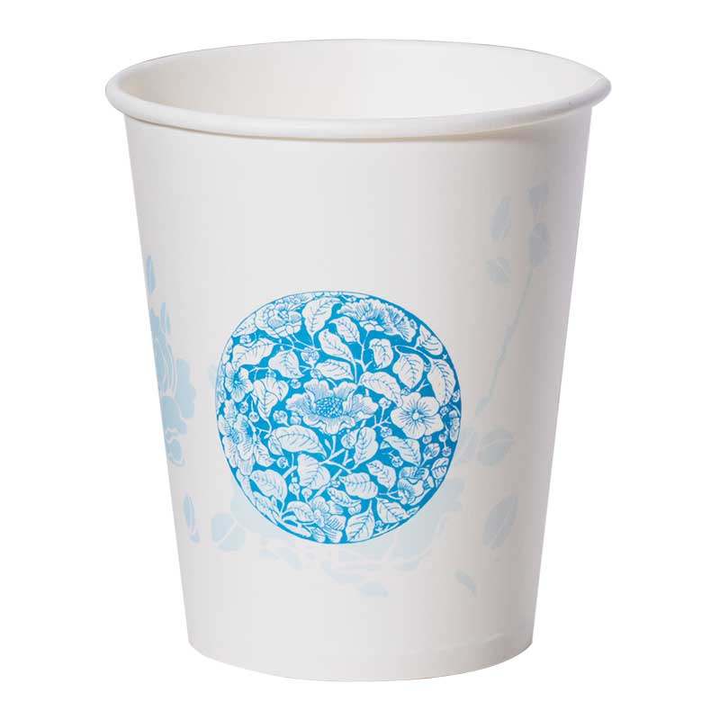 一次性纸杯杯子加厚即弃杯批发商用整箱7盎司9盎司水杯定制印logo