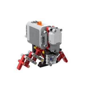 小小工程师国产积木电动齿轮工程机械模型科技教育拼装螃蟹步行车