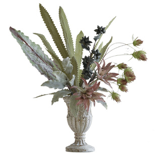 米子家居法式复古仿真花艺花瓶摆件客厅插花别墅餐桌花轻奢高级感