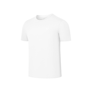 乔丹速干运动跑步短袖t恤男式白色夏季新款宽松吸汗健身训练上衣