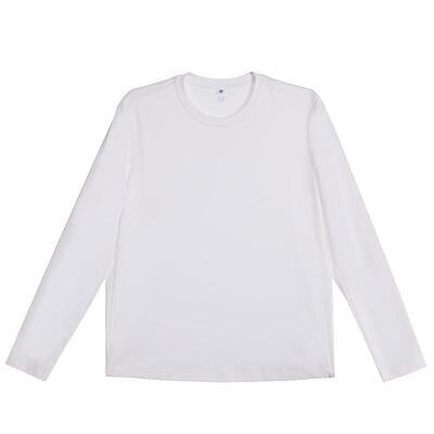 AIMER CHUANG不染2夏女士棉质双面布圆领长袖T恤上衣CA721793