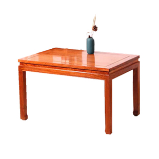 刺猬紫檀长条桌全实木餐桌椅组合中式红木长方形饭桌餐厅客厅榫卯