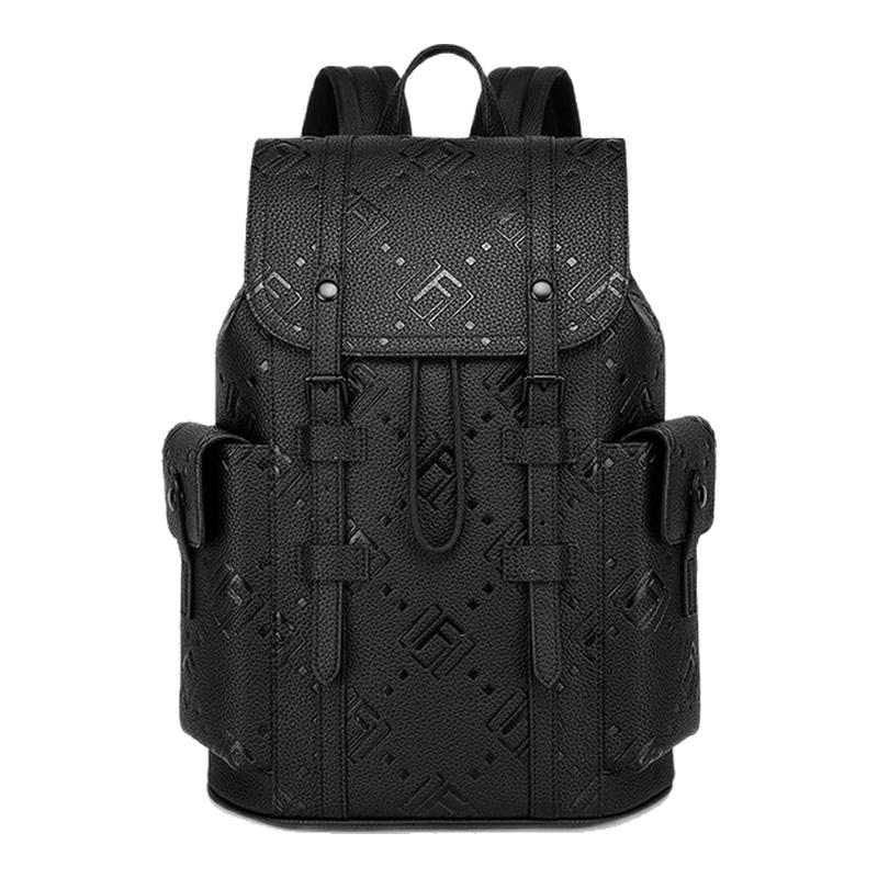 Mark Fairwhale/马克华菲男士真皮时尚商务双肩背包大容量旅行包