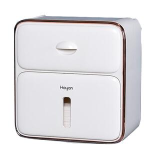 免打孔卫生间纸巾盒防水网红高端创意挂墙厕所抽纸盒卷纸盒置物架