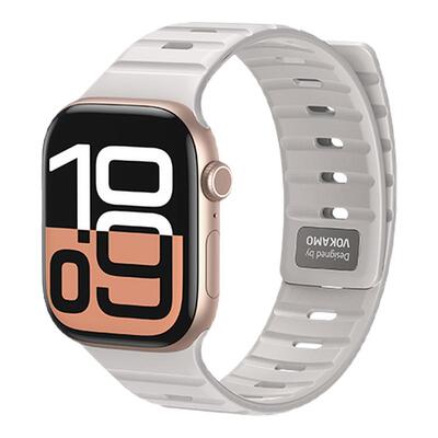 VOKAMO沃咔曼适用苹果watchs10新款手表表带磁吸男女款applewatch运动透气s8/9/7/se/ultra1/2硅胶iwatchs10