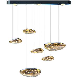 意菲意EFE 正品mercury浮空水滴灯意式 轻奢现代简约饭厅餐厅吊灯