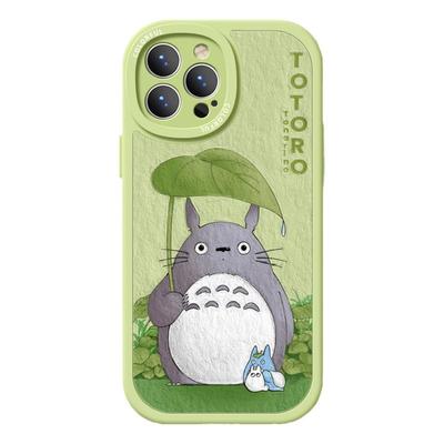 适用苹果17手机壳女款iphone16pro保护套14mini全包13防摔12/11/xs软外壳7plus硅胶8磨砂15油画se龙猫max绿色