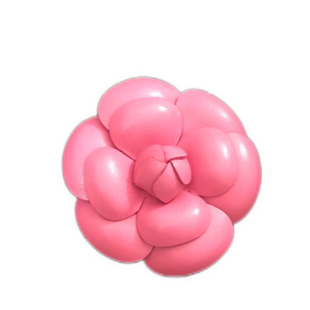 直径6.3cm优质皮花胸花山茶花小香花包挂件包花高档胸针扣饰品花