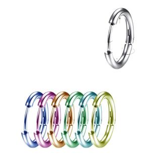 rock boilF136钛合金素圈耳环耳扣耳骨钉养耳洞圈圈睡觉洗澡免摘