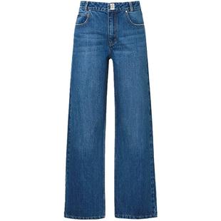 CALVINLUO 蓝色经典直筒牛仔裤 经典系列 005 乔欣张小斐明星同款