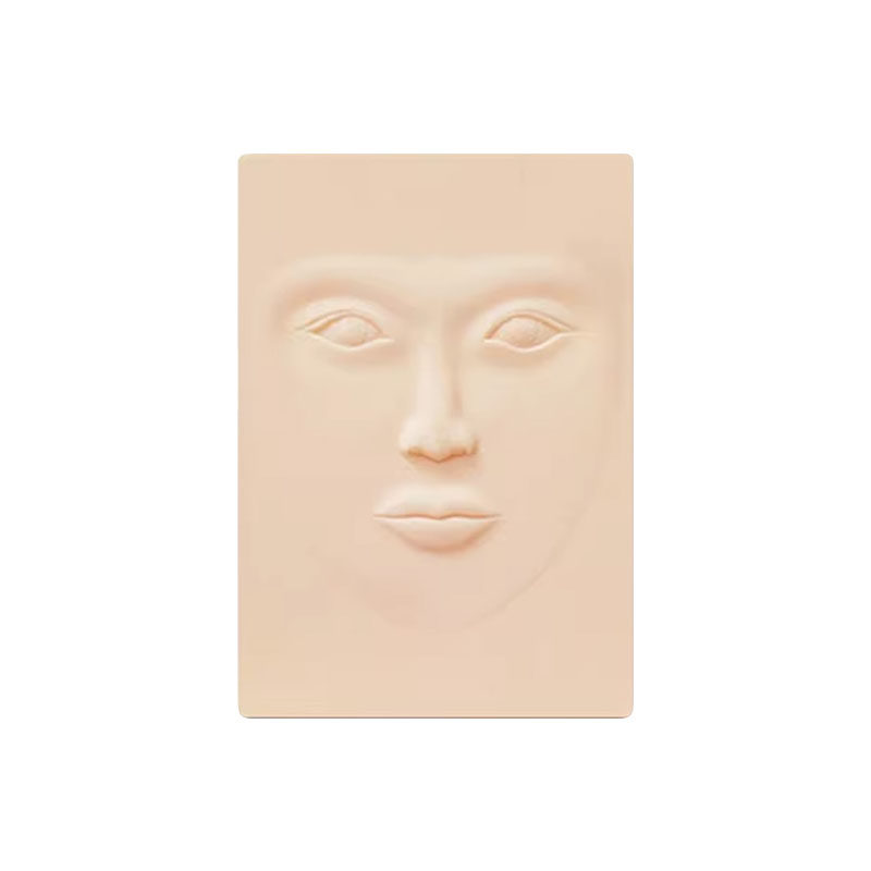 3D立体女人脸硅胶练习皮纹眉眼唇