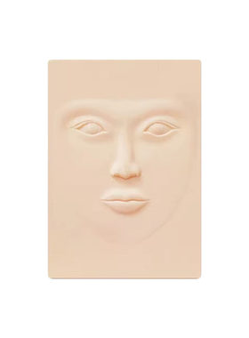 3D立体女人脸硅胶练习皮纹眉眼唇