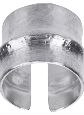 竹马戒指纯银戒指男女同款s925银镀银开口指环复古简约纯银宽面