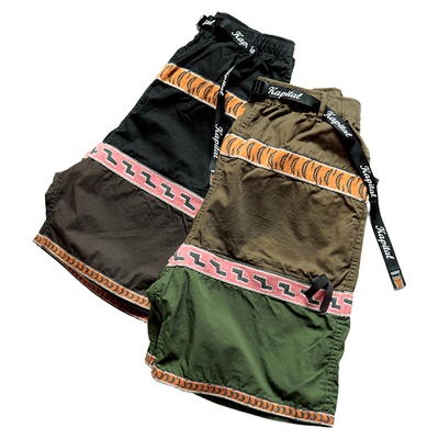 平田和宏双色虎纹男女款休闲短裤