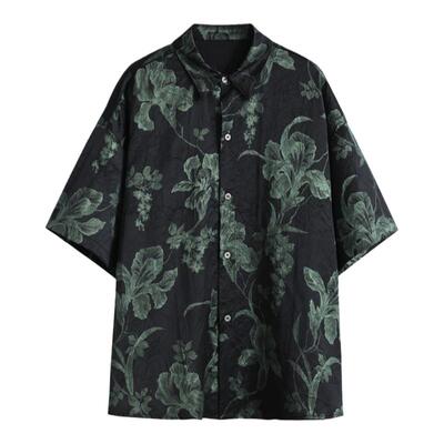 GRNL夏夜序曲肌理五分短袖衬衫