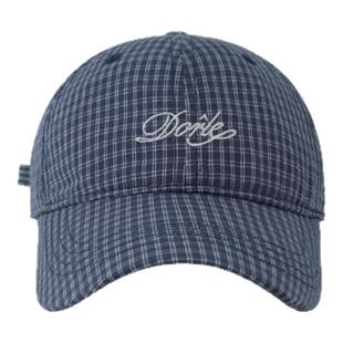 春夏新款潮牌字母刺绣软顶棒球帽女韩版时尚百搭格子鸭舌帽显脸小