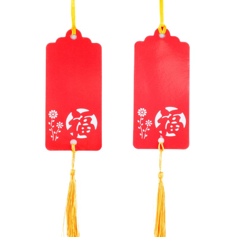 星星形许愿树吊挂卡彩色悬挂卡空白卡片圣诞节日卡片会展装饰小卡