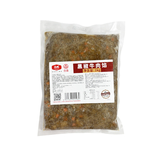 大成台畜黑椒牛肉馅1kg/包 面包馅料早餐贝果馅料商用烘焙半成品