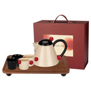 摩登主妇茶具套装礼盒订婚新婚结婚送闺蜜礼物乔迁新居茶壶茶杯子