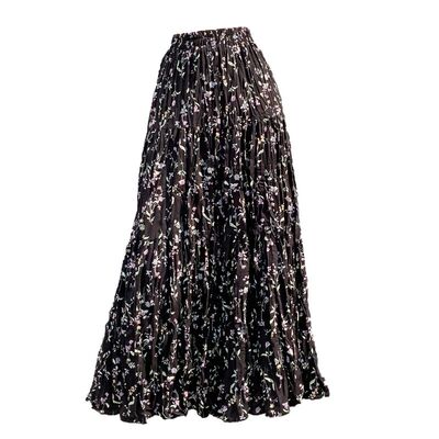 碎花蛋糕长裙百搭遮跨雪纺半身裙