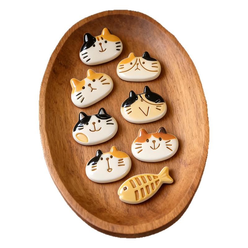 卡通猫咪冰箱贴石塑粘土小猫模具