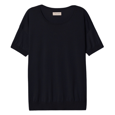 FALCONERI女士时尚经典舒适轻薄圆领T恤桑蚕丝短袖上衣DMM406A