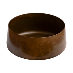 中式复古纯黄铜做旧茶洗家用大容量建水茶渣缸大号水盂废水缸笔洗