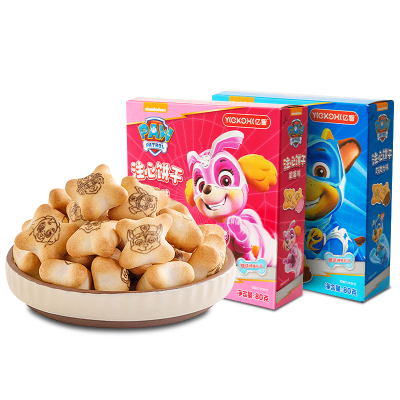 亿智小狗汪汪队注心饼干儿童零食