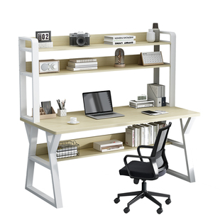 电脑桌台式家用书桌书架一体桌子办公桌洞洞板学习桌卧室电竞桌椅