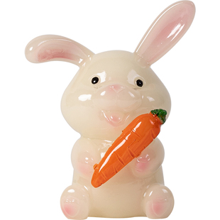 元宝兔子变色茶宠摆件精品可养招财小茶玩茶桌茶盘装饰品茶具配件