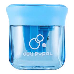 得力三孔卷笔刀粗细都能削卷笔刀三孔转笔削笔刀小学生专用手动刨笔机加粗铅笔刀削器大口径多功能文具