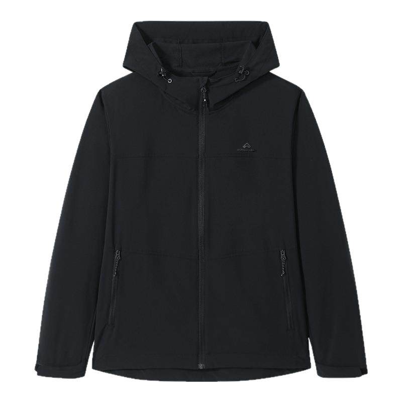 拓路者【海豹薄款】男士春秋软壳衣新款外套连帽户外轻量软壳夹克