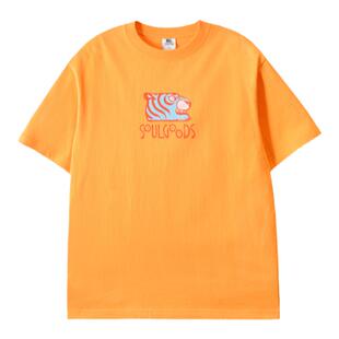 SOULGOODS 虎头LOGO印花短袖t恤