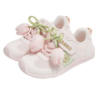 泰兰尼斯儿童运动鞋春季新款女童慢跑鞋轻量舒适德训鞋时尚休闲鞋