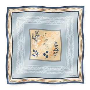 MARJAKURKI玛丽亚古琦双面丝巾系脖高级感真丝方巾女领巾搭配衬衫