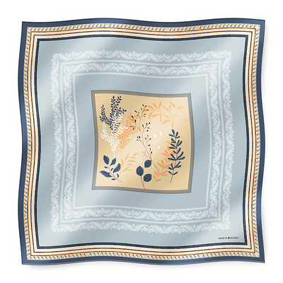 时尚双面方巾丝巾高级感礼盒装