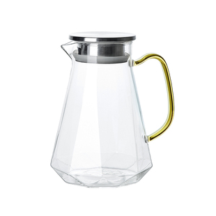 冷水壶家用高颜值客厅装凉白开水杯玻璃耐高温水壶泡凉茶瓶子扎壶